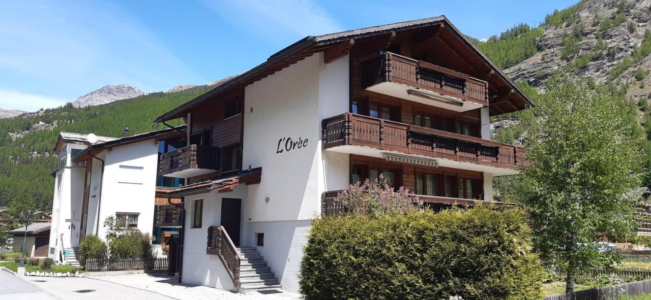 Free Cable Car & Bus In The Summer Haus L'Oree Saas-Grund Exterior photo