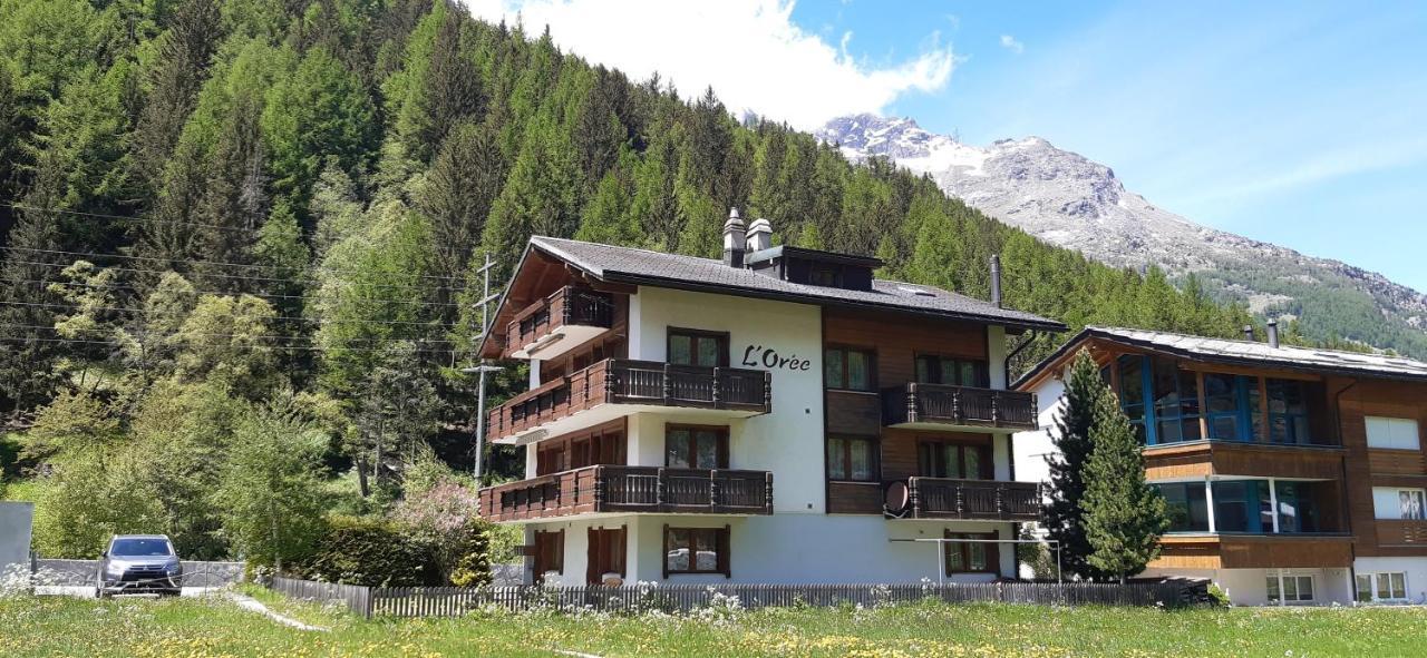 Free Cable Car & Bus In The Summer Haus L'Oree Saas-Grund Exterior photo